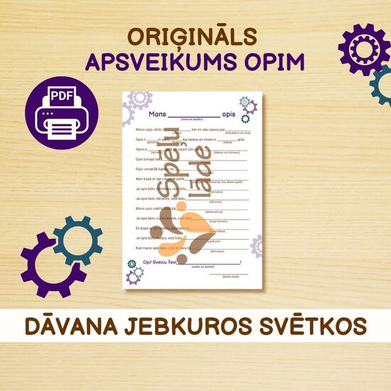 ORIĢINĀLS APSVEIKUMS OPIM